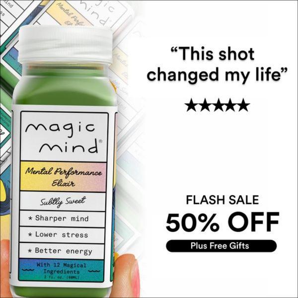 A 1:1 square ad featuring a product shot paired with a strong customer quote, a 5-star rating, and a clear flash sale incentive.